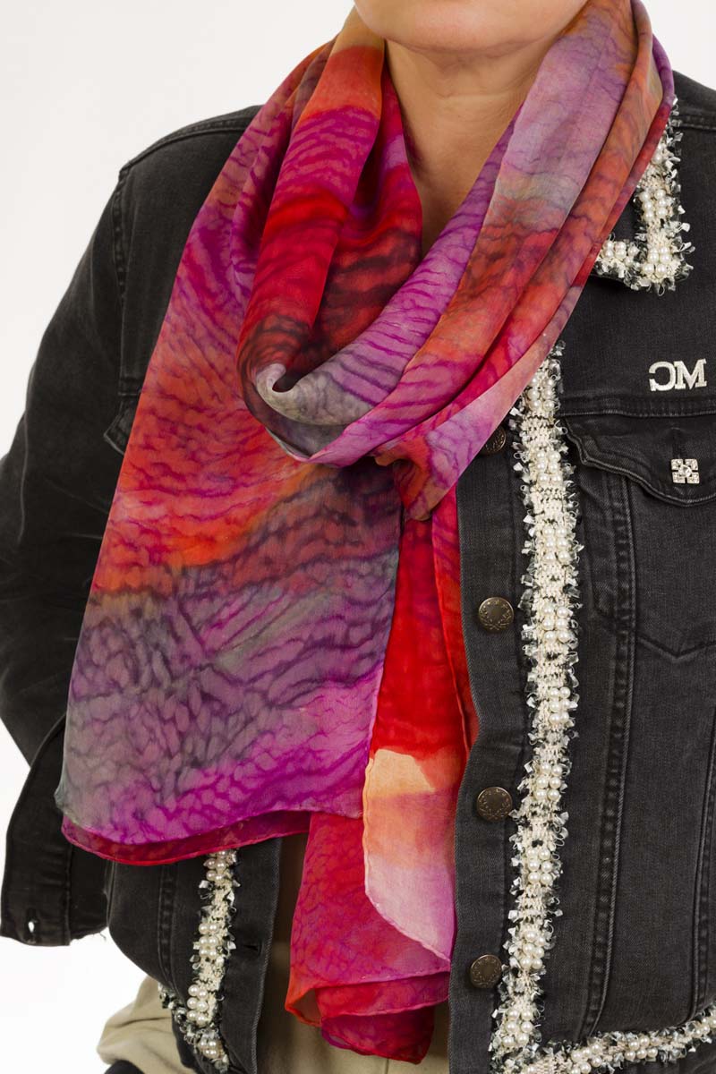 elegant foulard of natural silk